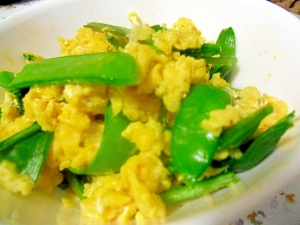 さやえんどうの卵炒め レシピ 作り方 By ミスチバス 楽天レシピ