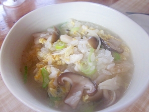 冷やご飯で きのこと白身魚の雑炊 レシピ 作り方 By アルプスの乙女