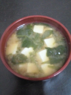 豆腐とほうれん草のお味噌汁 レシピ 作り方 By Momotarou1234 楽天レシピ