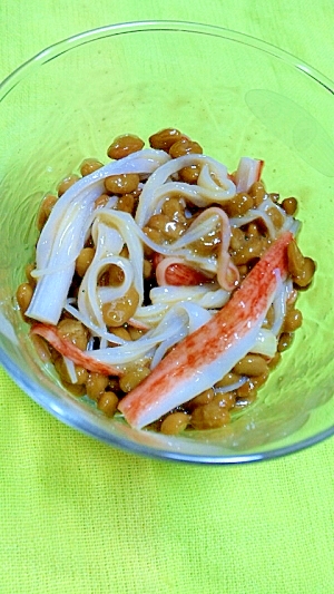 簡単♪納豆パスタ★バター醤油味