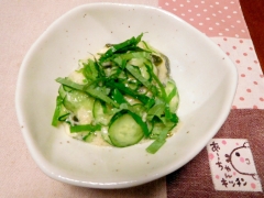 山芋と胡瓜の酢の物