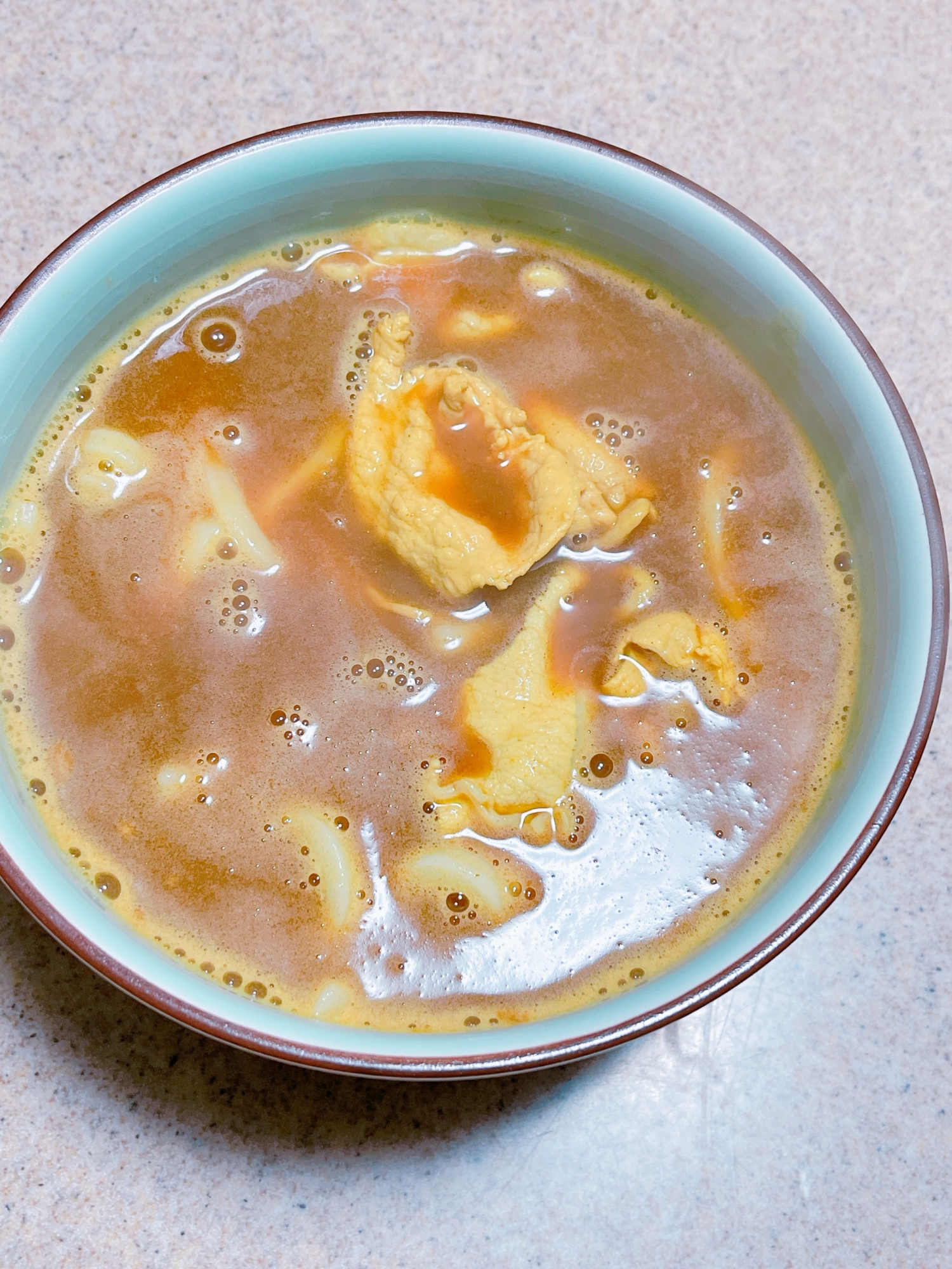 簡単￤お店の味￤スープ￤娘の好きなカレーうどん♡︎