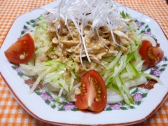 バンバンジー風うどん