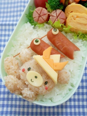 簡単キャラ弁 子供の日のお弁当 レシピ 作り方 By Cherry05 楽天レシピ