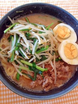 味噌ラーメンが食べたくて 1人分作ってみた レシピ 作り方 By ななじまる 楽天レシピ