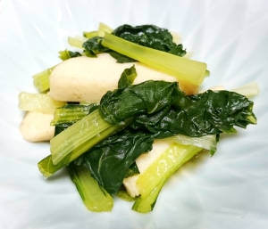 ダイエットに最適 栄養満点かまぼこと小松菜のお浸し レシピ 作り方