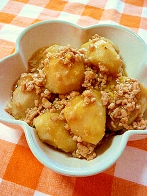 ほっこり 里芋のひき肉あんかけ レシピ 作り方 By かもめのタマゴ 楽天レシピ
