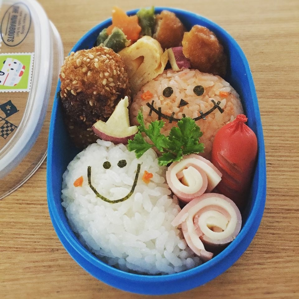 簡単おにぎりでハロウィンお弁当