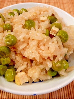 ズボラ！炊飯器で☆グリンピースご飯