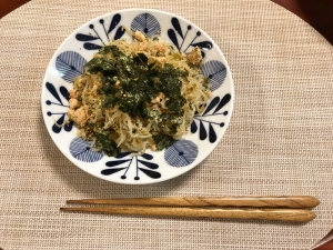 明太高菜の和風しらたきパスタ レシピ 作り方 By 料理好きサラリーマン 楽天レシピ