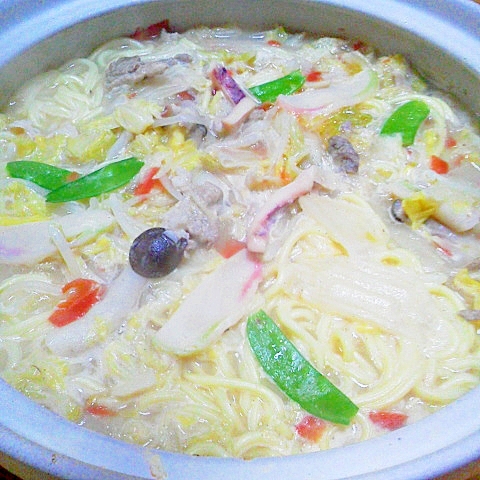 スープが美味しい♪自分で作るちゃんぽん★麺料理