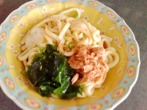 簡単おいしい ツナとわかめの冷やしうどん レシピ 作り方 By たんさん娘 楽天レシピ