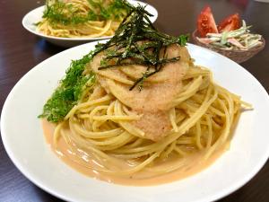 簡単 本格明太クリームパスタ レシピ 作り方 By からもまま 楽天レシピ 簡単 本格明太クリームパスタ レシピ 作り方 By からもまま 楽天レシピ