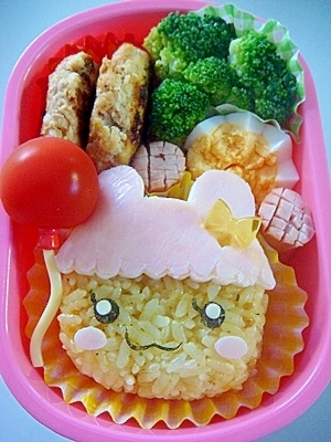 キャラ弁 たまごっち ちゃまめっちお弁当 レシピ 作り方 By みなママ 楽天レシピ