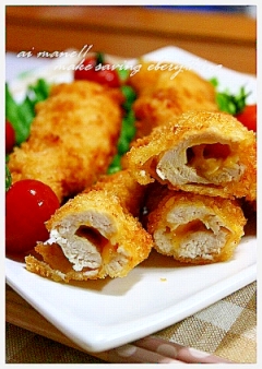 中からチーズがとろ～ん鶏ササミチーズカツ