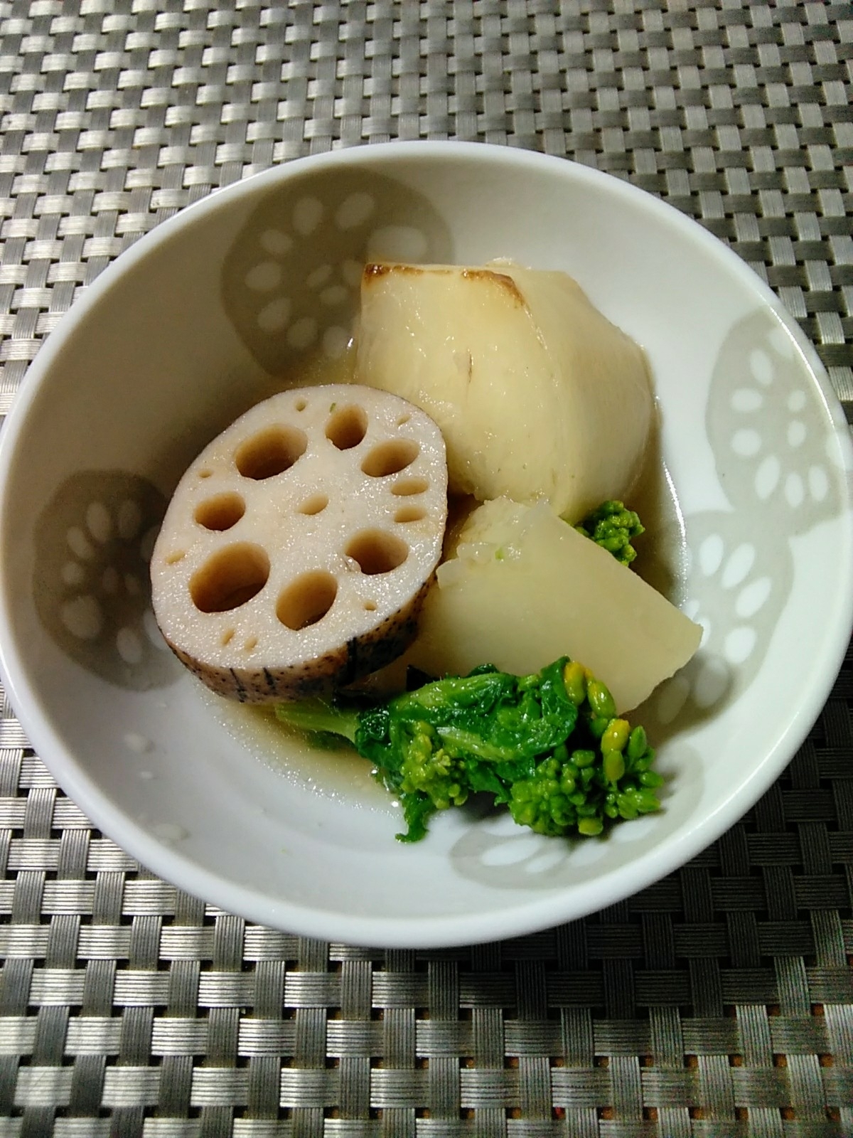 ひと手間でより美味しく♡かぶと蓮根と帆立の煮物