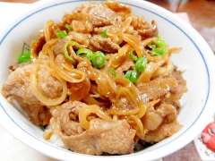 鬼生姜だれ牛丼