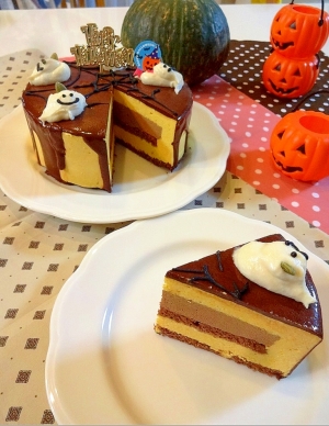 ハロウィン2016 かぼちゃチーズ チョコムース レシピ 作り方 By ひろ4074 楽天レシピ