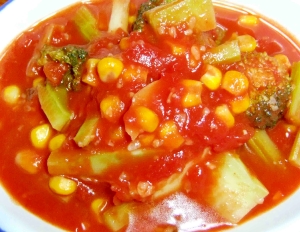 セロリとブロッコリーのトマトスープ レシピ 作り方 By ｃａｃｈｅｃａｃｈｅ 楽天レシピ