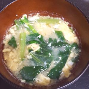 小松菜と卵の味噌汁 レシピ 作り方 By ピッ君0129 楽天レシピ