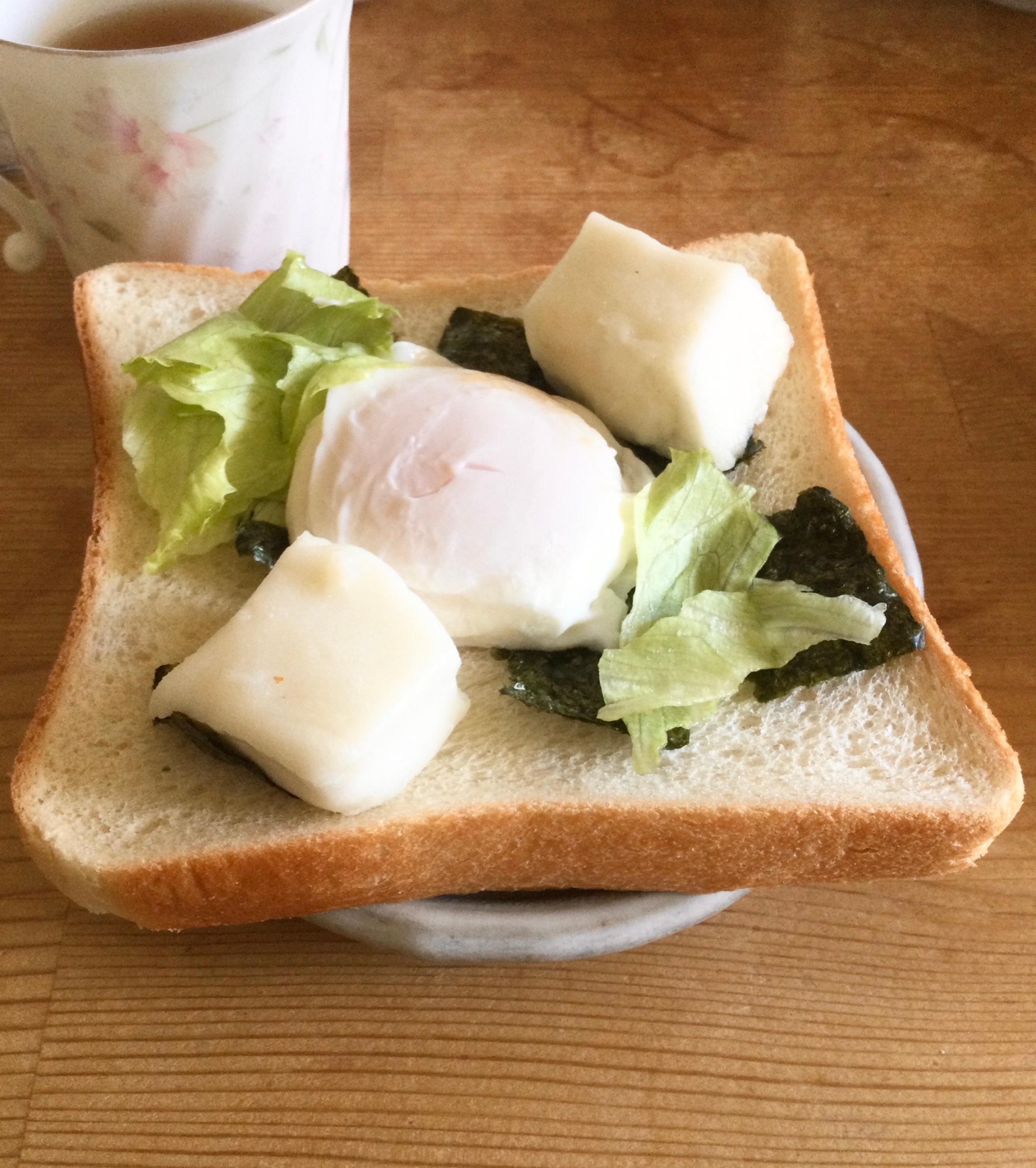 たまごはんぺんオープンサンド♪