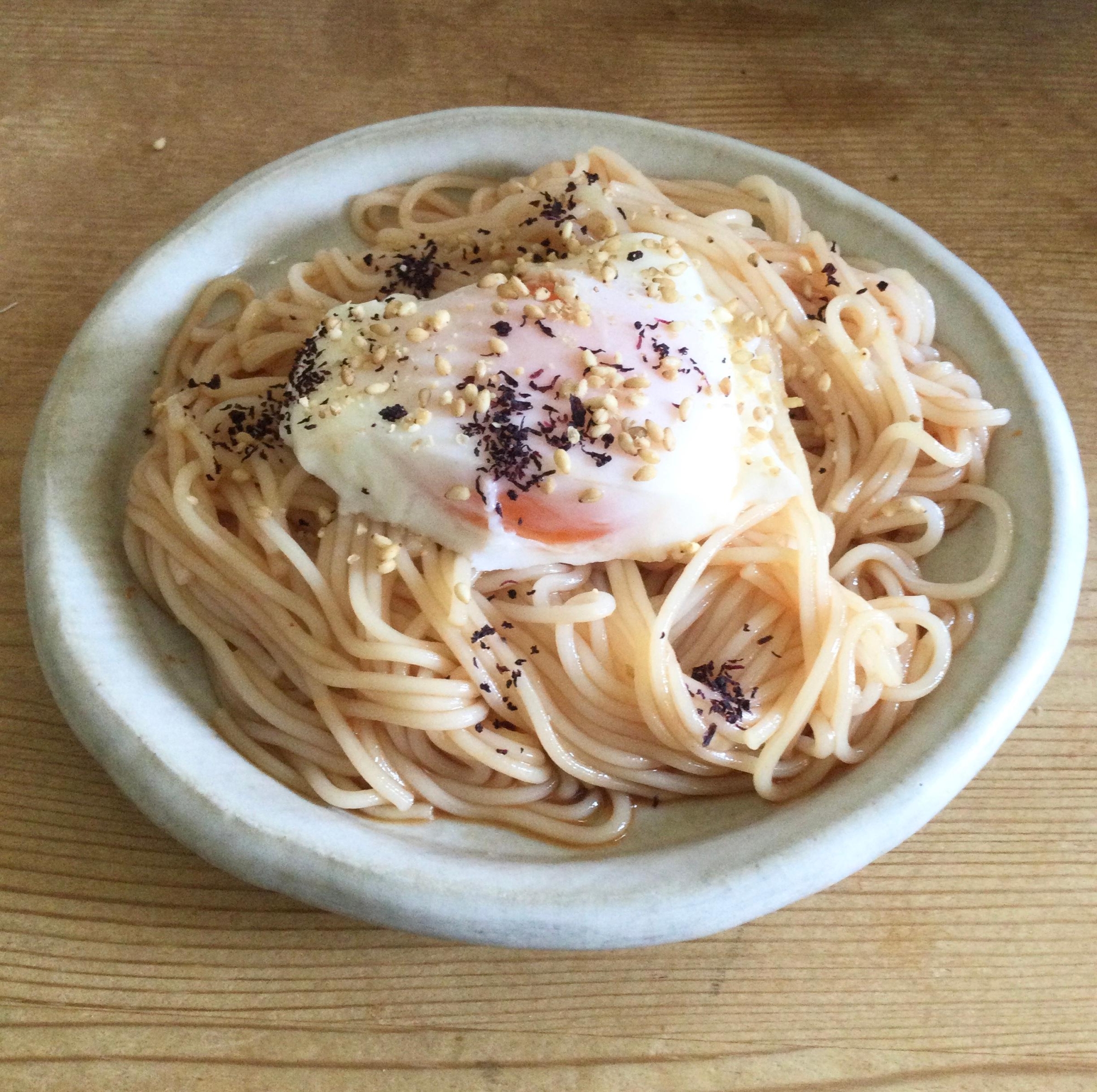 たまご乗せ☆そうめん♪