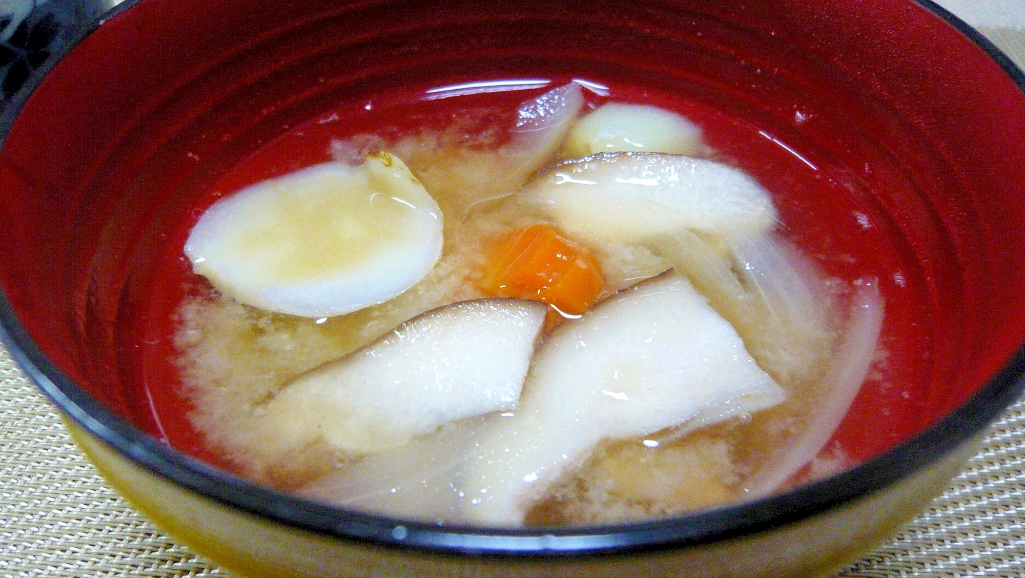 ♥　ゆり根入りお味噌汁　♥