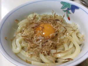 釜玉うどん ずぼら夜食 レシピ 作り方 By Takenoppu 楽天レシピ