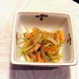 ブロッコリーの茎とごぼうのキンピラ