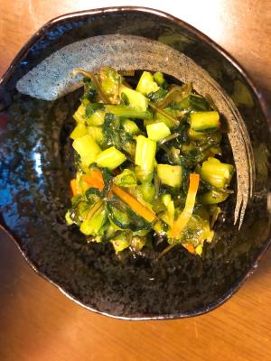 昆布と小松菜のわさびの漬物 レシピ 作り方 By あくびちゃんn 楽天レシピ