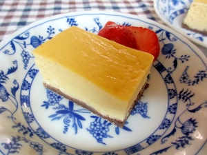 くるみとココアの台のシンプルベイクドチーズケーキ レシピ 作り方 By Mococo05 楽天レシピ