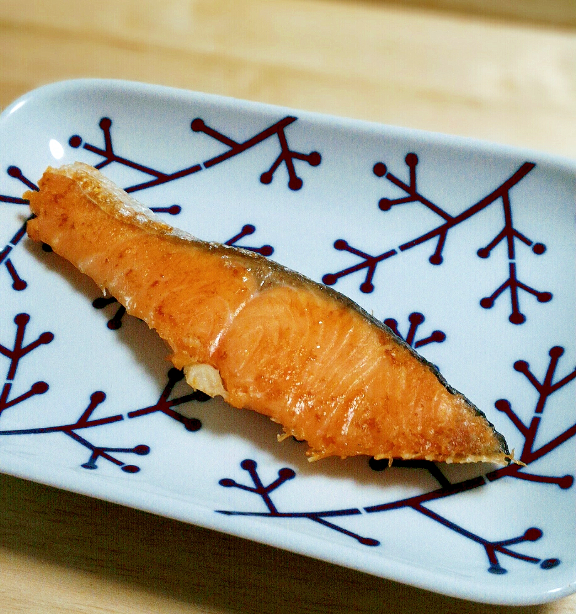 焼き鮭☆レンジ→フライパンで後片付けもラクラク♪