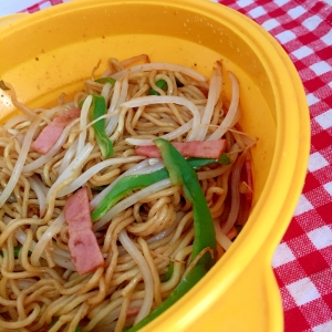 レンジで もやしとベーコンとピーマンの焼きそば レシピ 作り方 By Thank You Good Bye 楽天レシピ