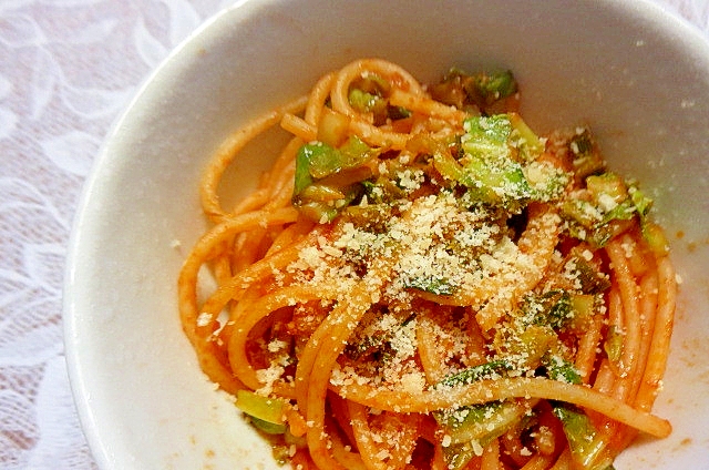 お弁当用キャベツパスタ