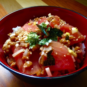 ごま油香るマグロ納豆丼 レシピ 作り方 By うみ ひま 楽天レシピ