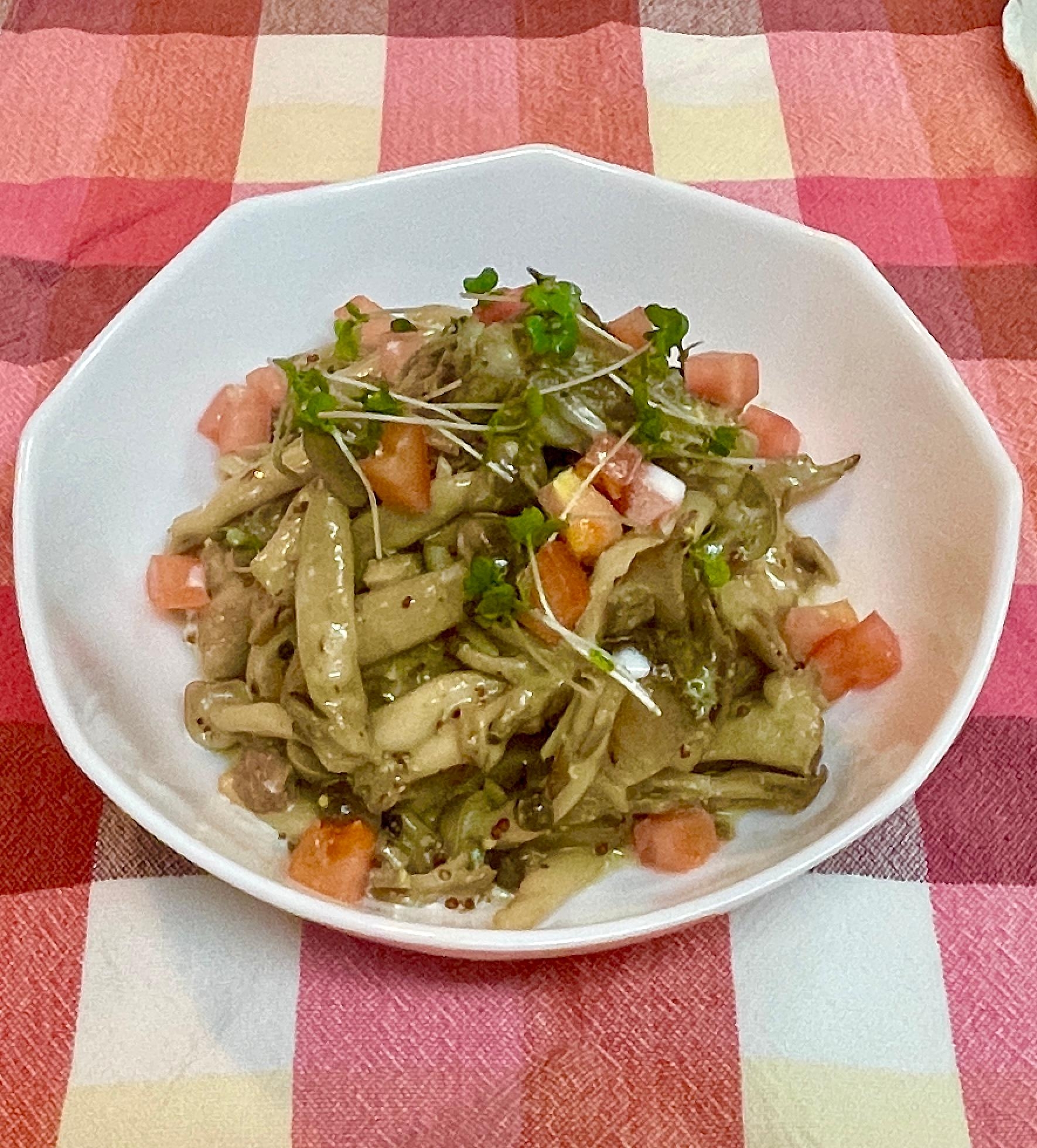舞茸を食べる会♡鶏もも肉のクリームマスタード煮