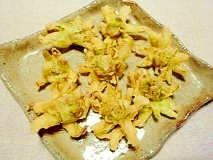 花咲く 蕗の薹の天ぷら レシピ 作り方 By ブルーボリジ 楽天レシピ