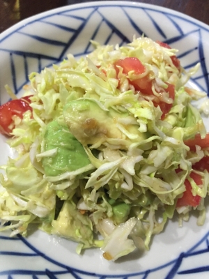 野菜サラダ アボカドキャベツ レシピ 作り方 By およねこ45 楽天レシピ