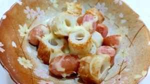 ウインナーとちくわのチーズ炒め レシピ 作り方 By Krnm38 楽天レシピ