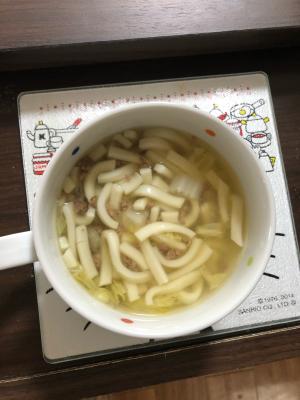 幼児食 白菜と牛そぼろうどん レシピ 作り方 By Natukitchen 楽天レシピ