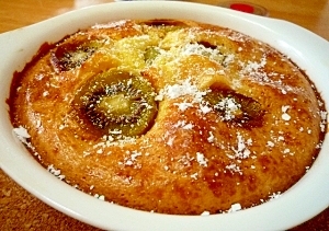 グラタン皿で簡単セミドライキウイのケーキ レシピ 作り方 By セレナまま 楽天レシピ