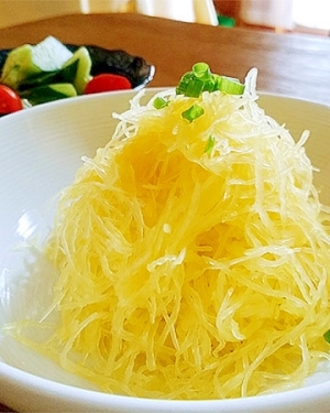 そうめんうり そうめんかぼちゃ をたっぷり食べる レシピ 作り方 By ほしのゆきこ 楽天レシピ