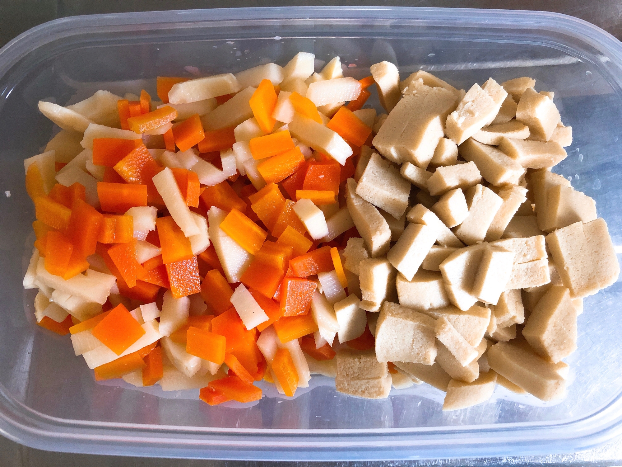 じゅわっと優しい♡高野豆腐と小松菜の卵とじ