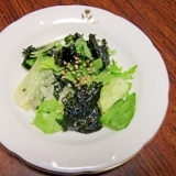 シャキシャキレタスと韓国海苔のサラダ