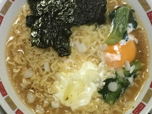 卵 海苔 小松菜 ネギの味噌ラーメン レシピ 作り方 By Faiten8 楽天レシピ