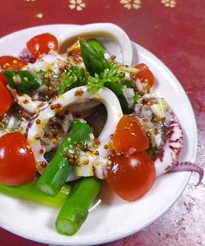 イカアスパラトマトのマスタードサラダ レシピ 作り方 By Bapaksan 楽天レシピ