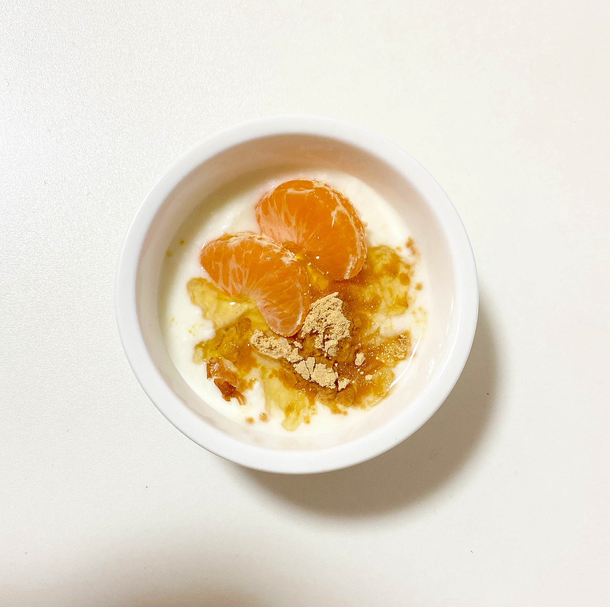 みかんきな粉ヨーグルト