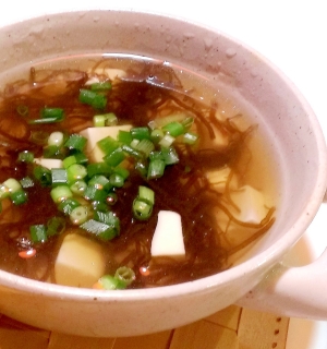 もずくと豆腐のスープ レシピ 作り方 By メリッコ 楽天レシピ