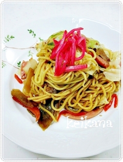 きんぴらごぼうリメイク♪子どもが喜ぶ♡甘辛焼きそば