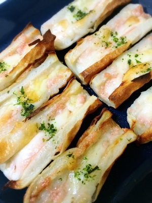 お弁当に たらこマヨがおいしい ちくわチーズ焼き レシピ 作り方 By Ajisai624 楽天レシピ